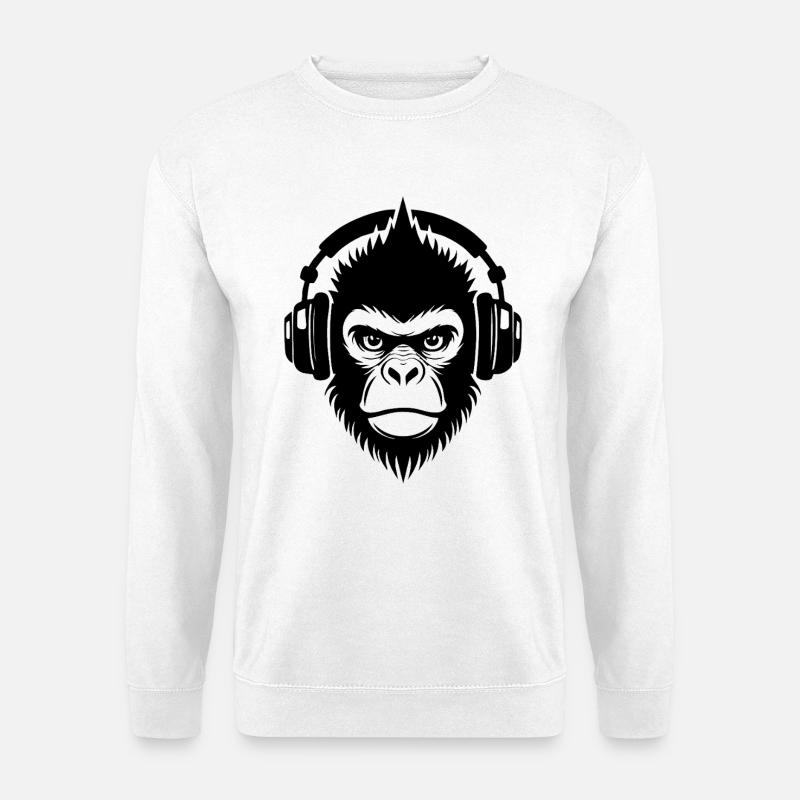 Analog Punk Affenkopf Tape Loop Shirt - Unisex Pullover - Weiß