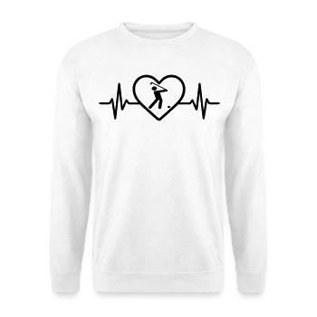Golf Heart Sport - Unisex Sweatshirt - white - Front