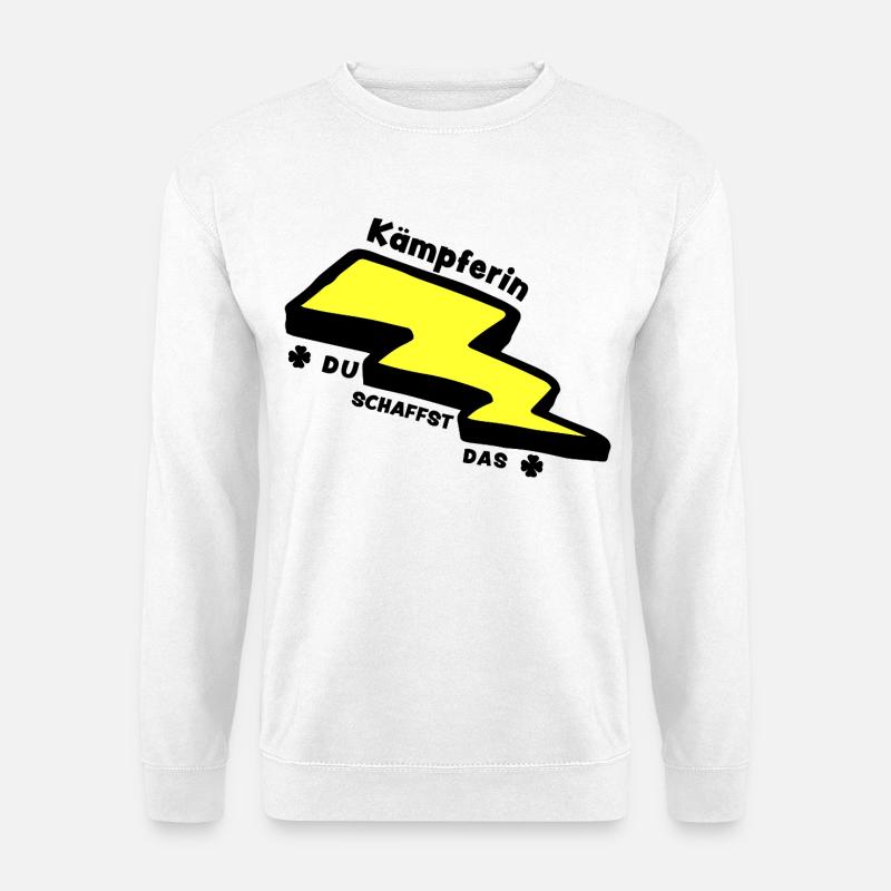 Glücksbringer: Kämpferin - Du schaffst das! - Unisex Pullover - Weiß