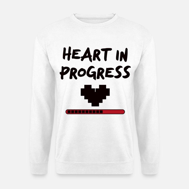 HEART IN PROGRESS Statement - Unisex Pullover - Weiß