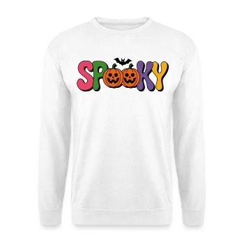 Spooky Kürbis Halloween - Unisex Pullover - Weiß - Vorne