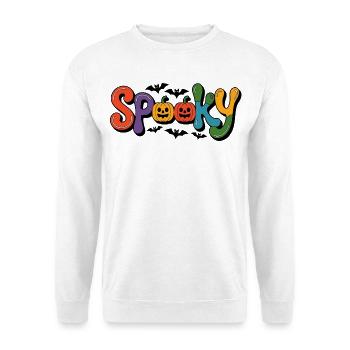 Police effrayante avec des visages de citrouille - Sweat-shirt Unisexe - blanc - Devant