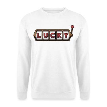 Lucky Slot Machine Design - Unisex Sweatshirt - white - Front