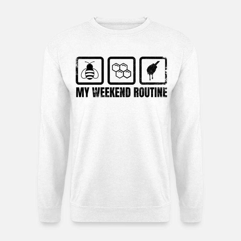 Beekeeper routine - Unisex Sweatshirt - white