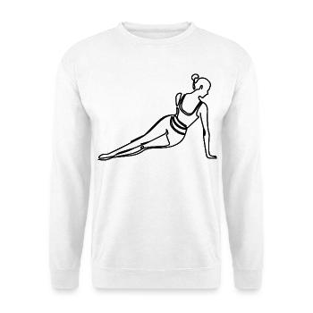 Women Fitness Drawing - Unisex Sweatshirt - white - Front