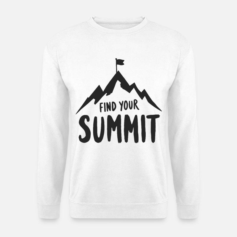 Finde Deinen Gipfel - Unisex Pullover - Weiß
