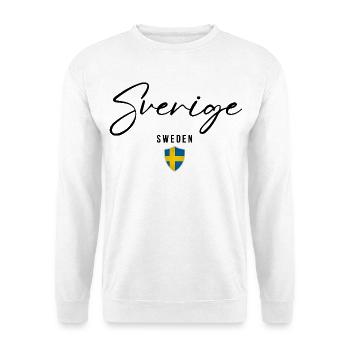 La fierté suédoise, fabriquée en Suède - Sweat-shirt Unisexe - blanc - Devant