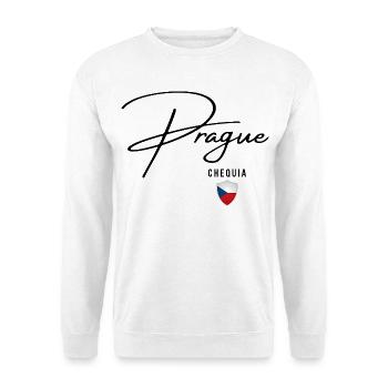 Elegant design Prague, I love Prague - Unisex Sweatshirt - white - Front