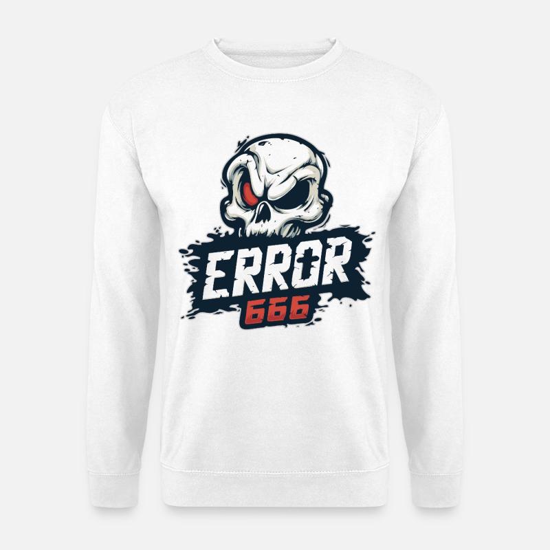 skull_0631 - Unisex Pullover - Weiß