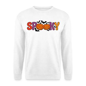 Spooky pumpkin letters - Unisex Sweatshirt - white - Front