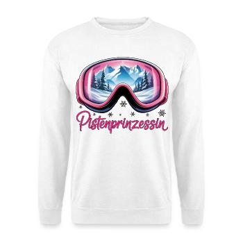 Piste princess - Unisex Sweatshirt - white - Front