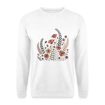 Fleurs bohèmes – Harmonie épanouie - Sweat-shirt Unisexe - blanc - Devant