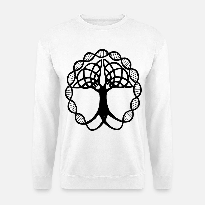Seltsamer schwarzer Baum - Unisex Pullover - Weiß