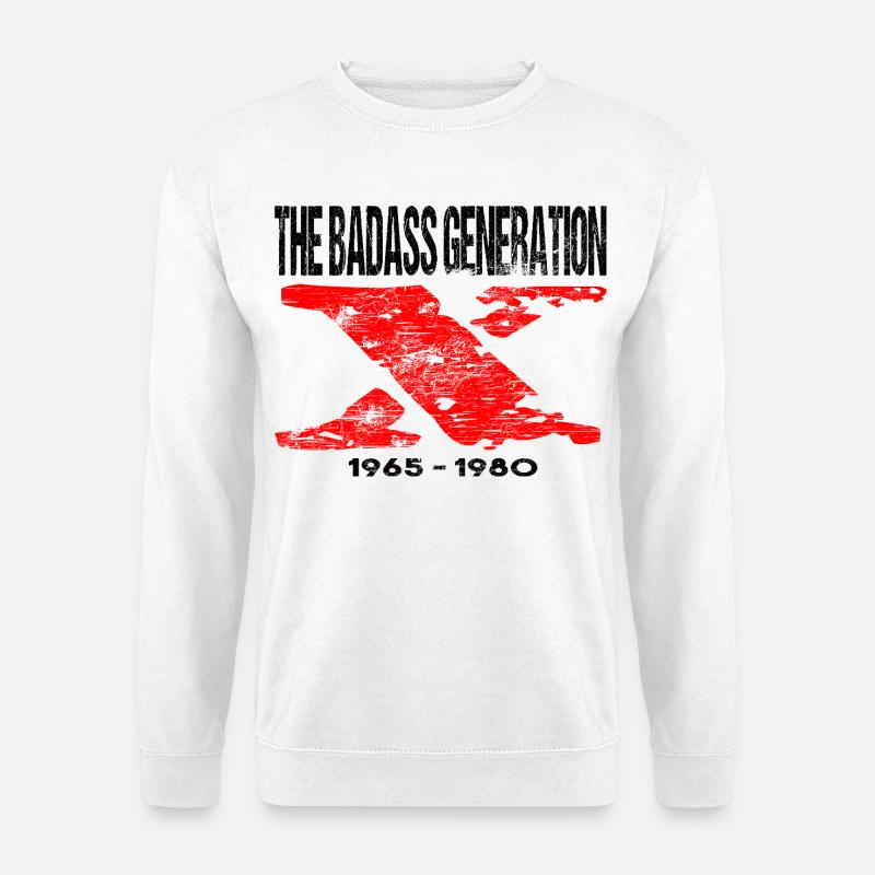 Generation X 1965 1980 Retro - Unisex Sweatshirt - white
