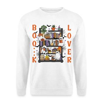 Halloween Ghost Shelf - Unisex Sweatshirt - white - Front