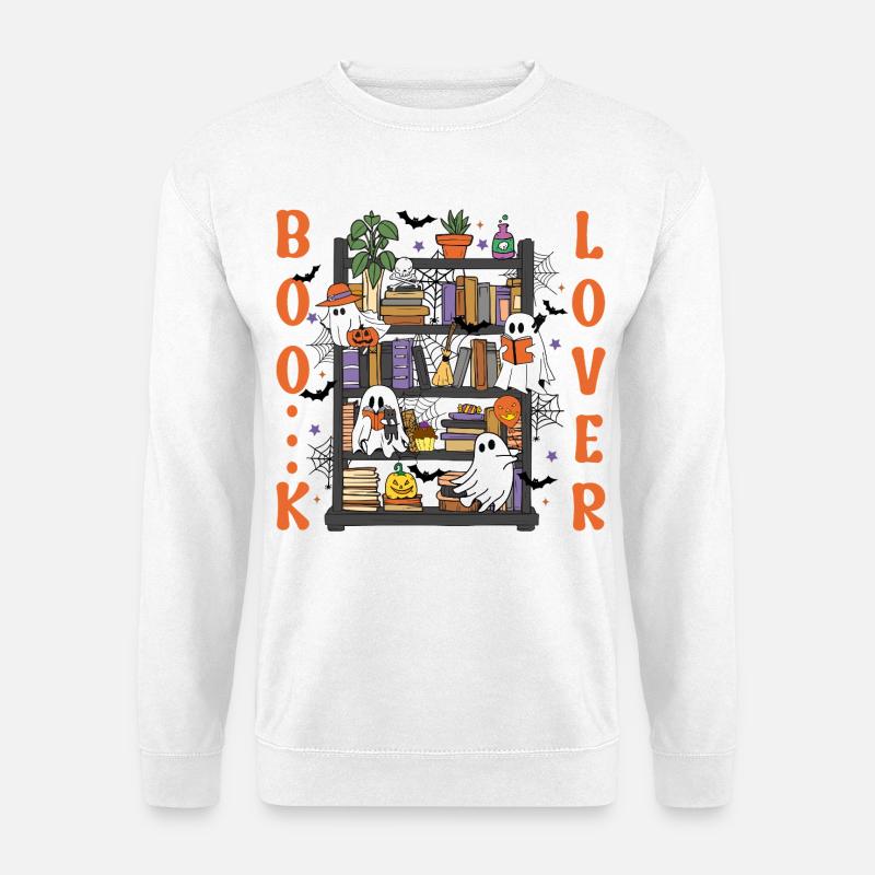 Geisterregal Halloween - Unisex Pullover - Weiß