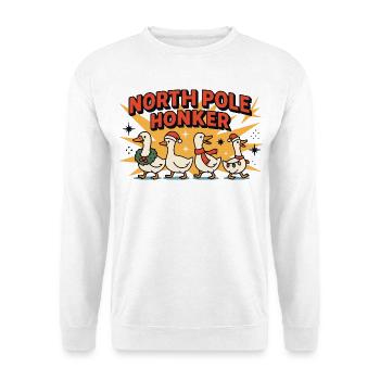 Pôle Nord Honker Oie Noël Drôle Père Noël - Sweat-shirt Unisexe - blanc - Devant