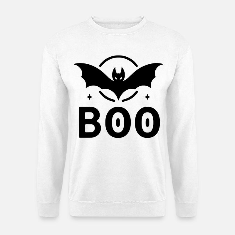 BOO - Fledermaus - Unisex Pullover - Weiß