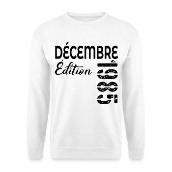 DÉCEMBRE 1985 - 41e Anniversaire - Sweat-shirt Unisexe - blanc - Devant