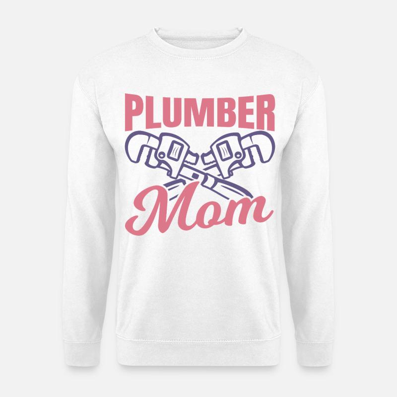 Klempnerin Mutter - Unisex Pullover - Weiß