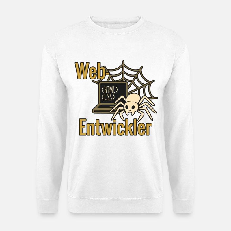 Web-Entwickler - Halloween 2025 - Unisex Pullover - Weiß