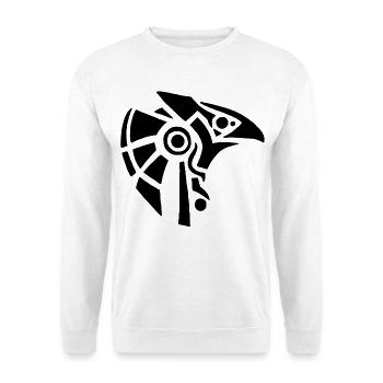 Ägyptischer Gott Horus (schwarz) - Unisex Pullover - Weiß - Vorne