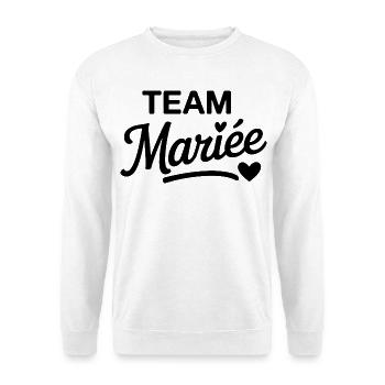 Team Braut gestaltet eleganten Junggesellenabschied - Unisex Pullover - Weiß - Vorne