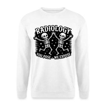 Radiology Dancing Skeletons - Unisex Sweatshirt - white - Front