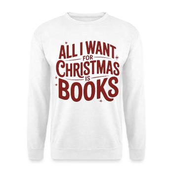 Christmas Wish Books - Unisex Sweatshirt - white - Front