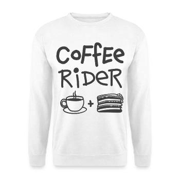 Coffee Rider Coffee Ride Cyclisme Café Vélo de route - Sweat-shirt Unisexe - blanc - Devant