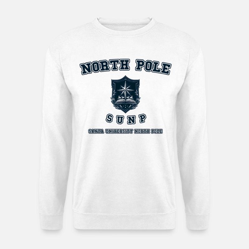 North Pole Universit - Unisex Pullover - Weiß