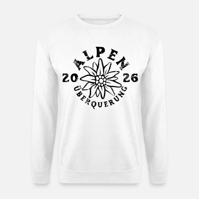 Alpen Überquerung 2026 - Edelweiss Wandern - Unisex Pullover - Weiß