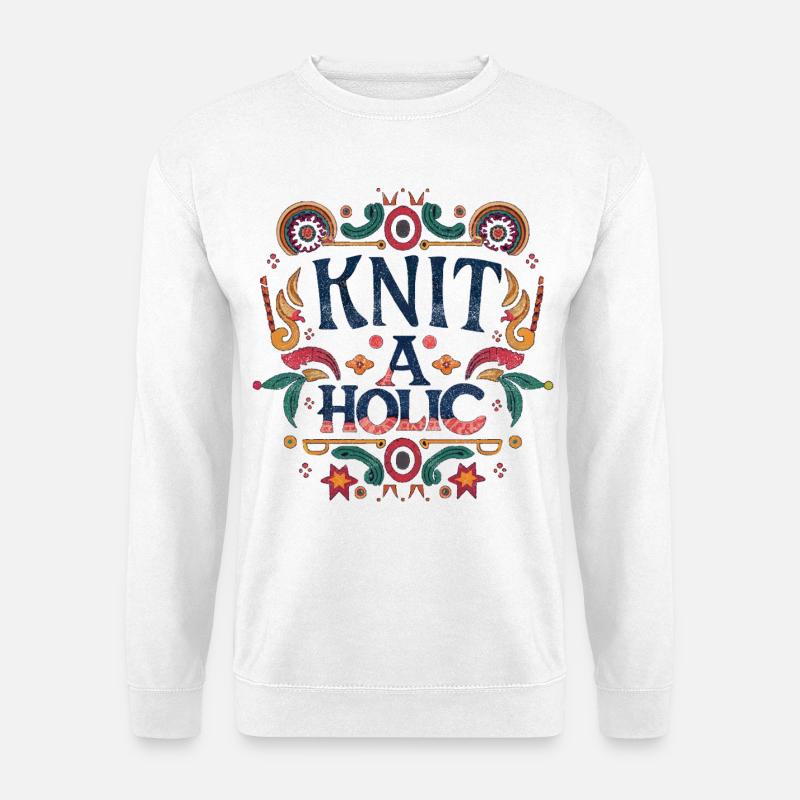 Knit-aholic - Unisex Pullover - Weiß