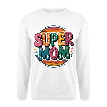 Super Mom: Colorful Retro Desert Heroine - Unisex Sweatshirt - white - Front