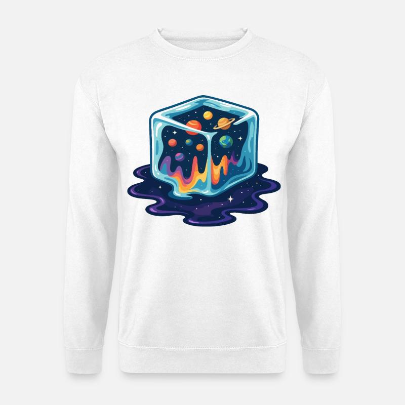 Kosmische Eiswürfel-Galaxie - Unisex Pullover - Weiß