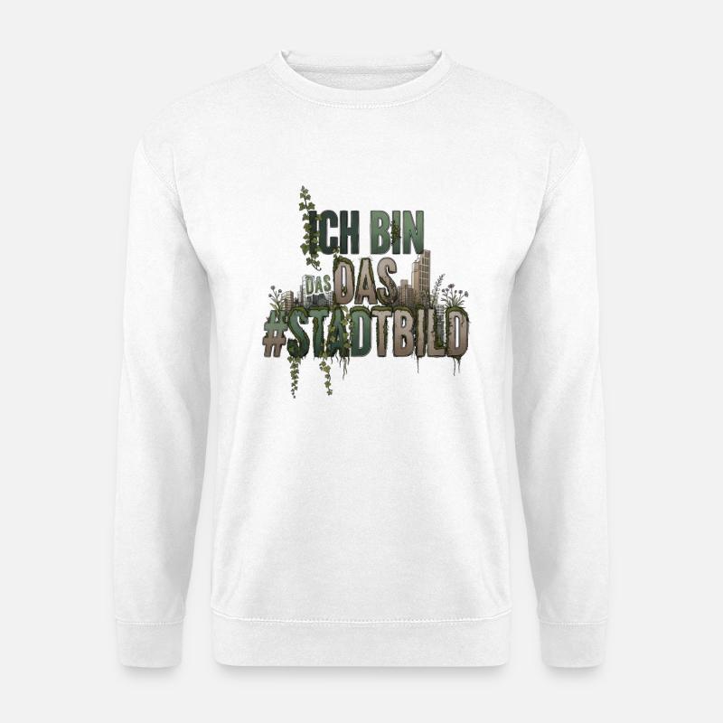 Nature_Overlay_T-shirt - Unisex Pullover - Weiß