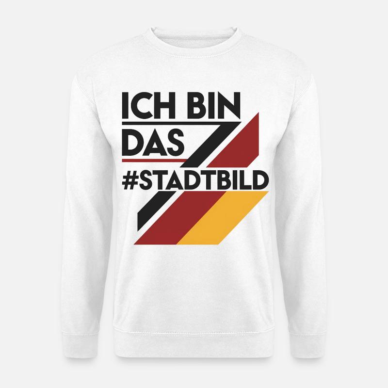 Ich Bin Das Stadtbild Politisches Statement - Unisex Pullover - Weiß