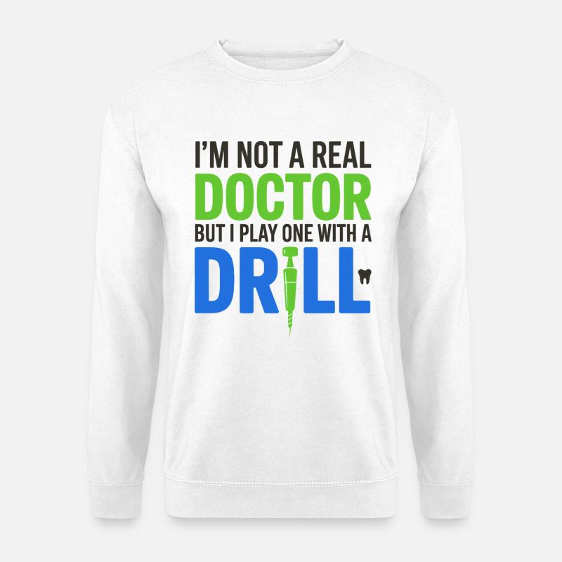 Zahnärztliches Berufsleben Mundpflege - Unisex Pullover - Weiß