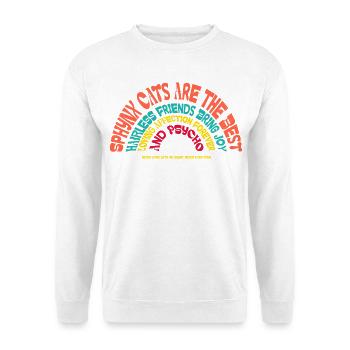 Sphynx Cat Funny Sarcastic Humor - Unisex Sweatshirt - white - Front