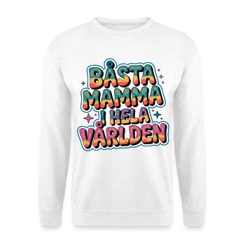 Meilleure maman du monde entier colorée - Sweat-shirt Unisexe - blanc - Devant