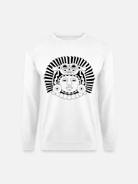 Aztec Dragon King (Black) - Unisex Sweatshirt - white