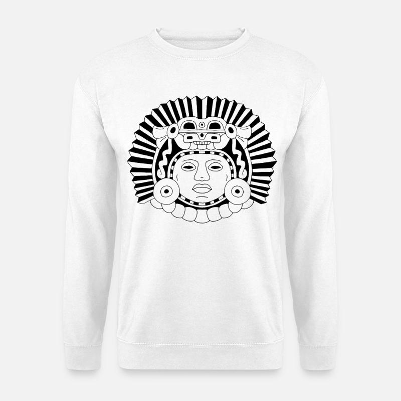 Aztec Dragon King (Black) - Unisex Sweatshirt - white