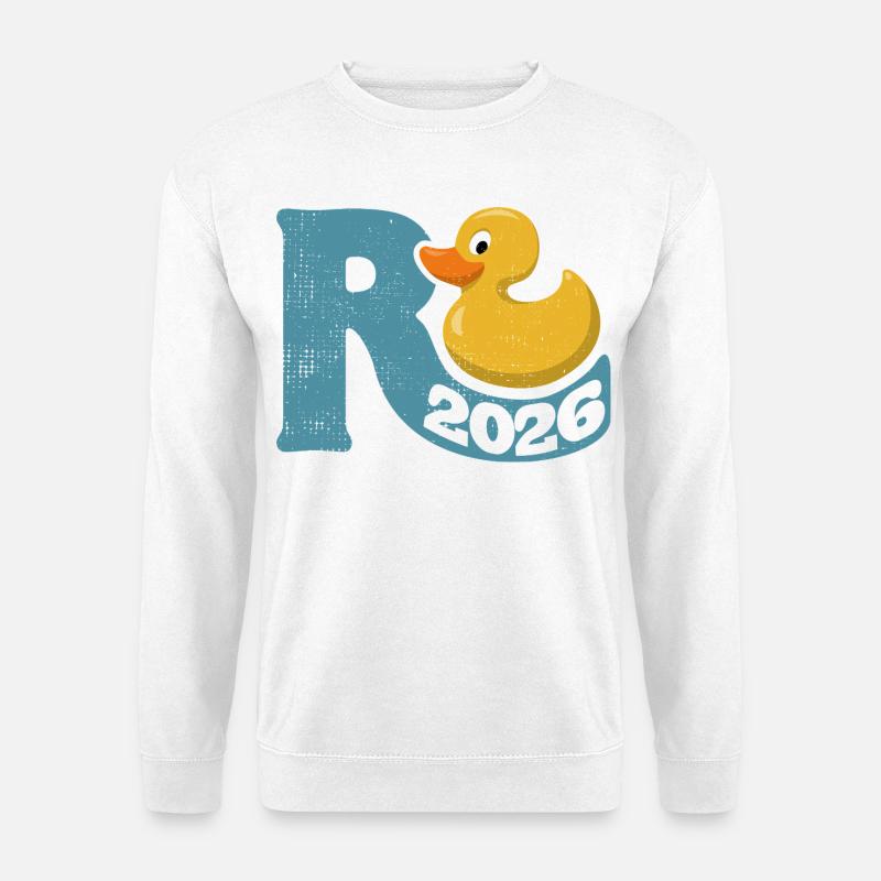 Gummiente Rente 2026 - Ruhestand - Pension - Unisex Pullover - Weiß