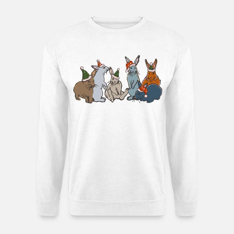 WEIHNACHTSHASEN - Unisex Pullover - Weiß