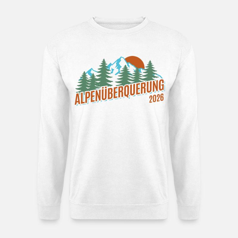 Alpen Überquerung 2026 - Wandern - Unisex Pullover - Weiß