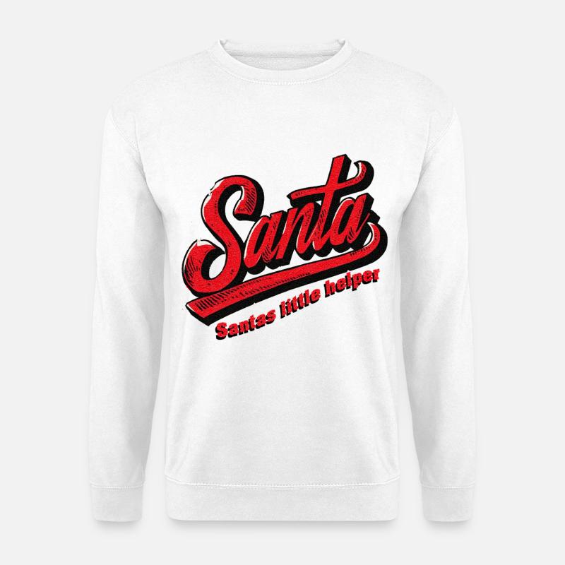 Santas little helper - Unisex Pullover - Weiß