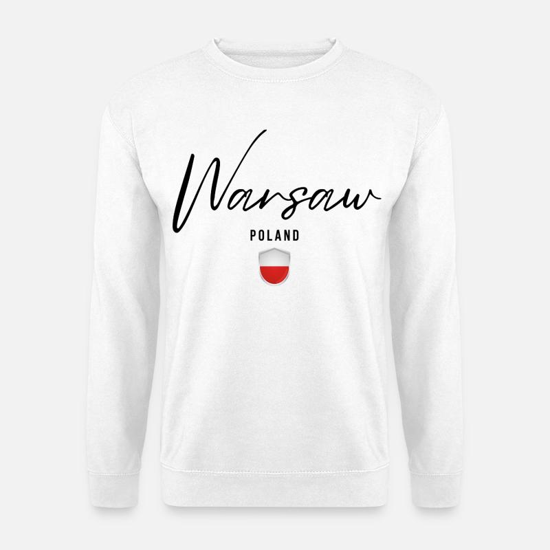 Conception élégante Varsovie, Varsovie Pologne - Sweat-shirt Unisexe - blanc
