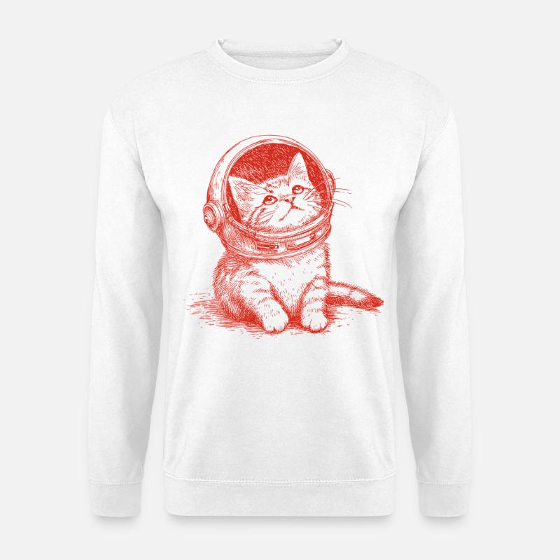Astro Kitty - Unisex Pullover - Weiß