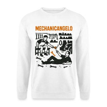 Mechanicangelo Shirt for Car Mechanics and Artists - Unisex Sweatshirt - white - Front