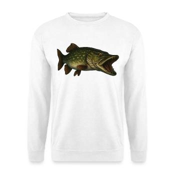 Hecht - Unisex Pullover - Weiß - Vorne